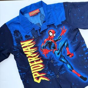 Vintage 2003 Spider-Man Marvel Button up size 6X